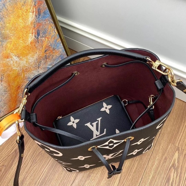 Louis Vuitton Original Monogram Empreinte NEONOE M45497 BLACK