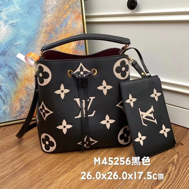 Louis Vuitton Original Monogram Empreinte NEONOE M45497 BLACK