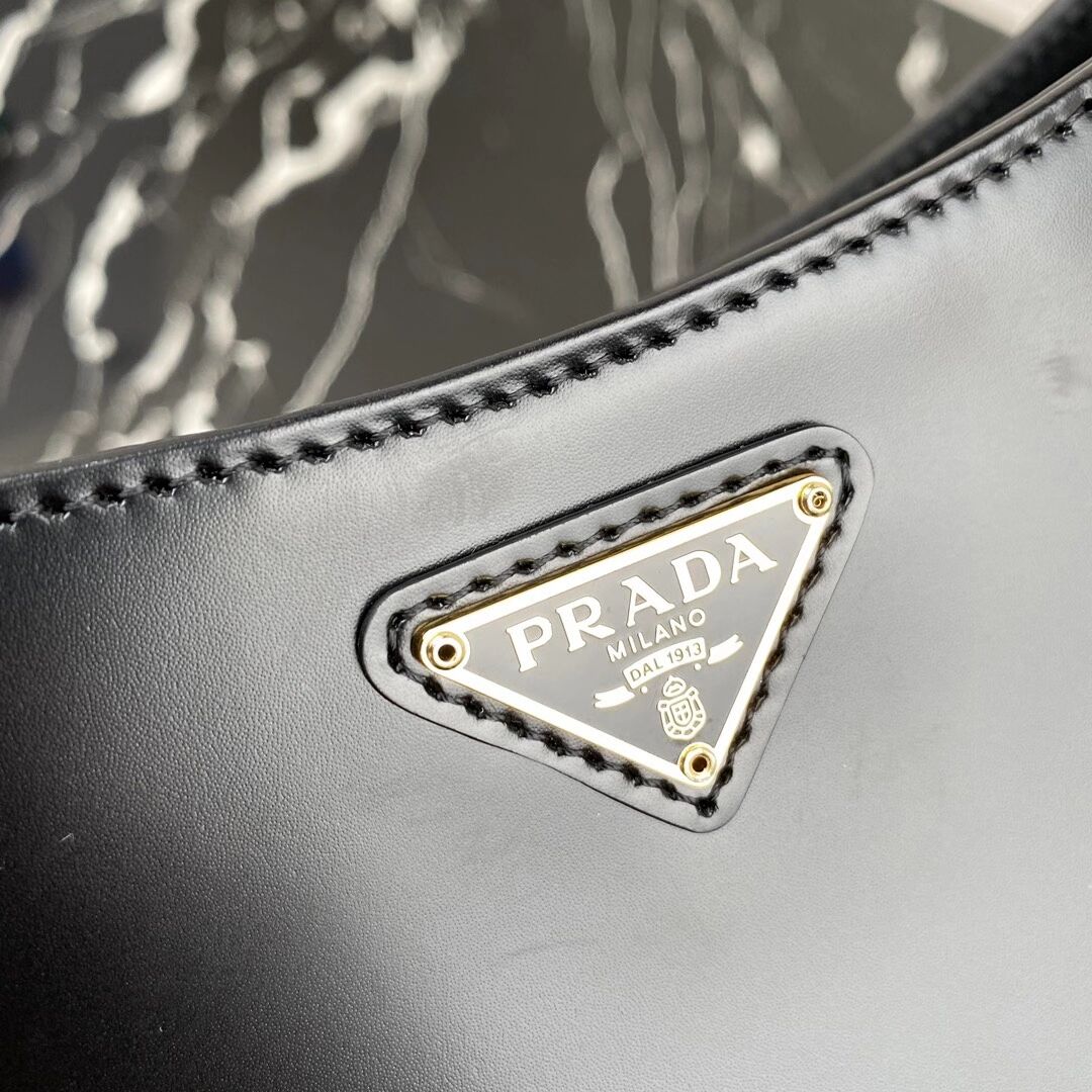 Prada Saffiano leather shoulder bag 2BC148 black