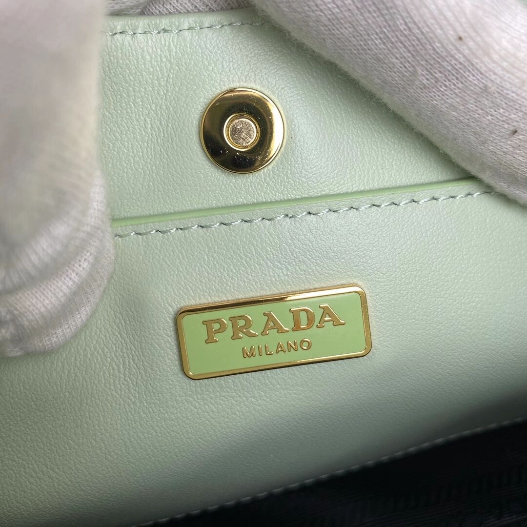 Prada Saffiano leather shoulder bag 2BC148 green