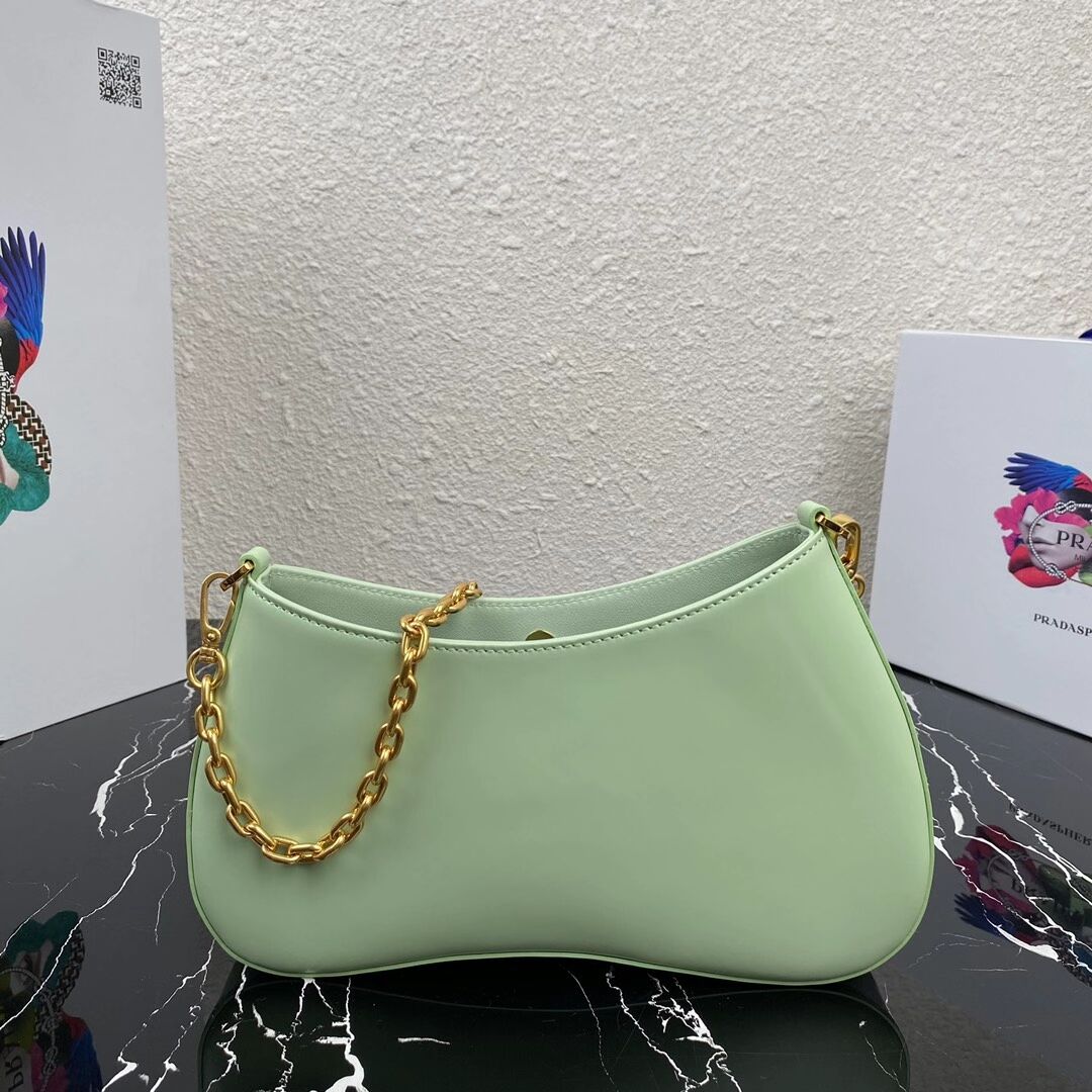 Prada Saffiano leather shoulder bag 2BC148 green