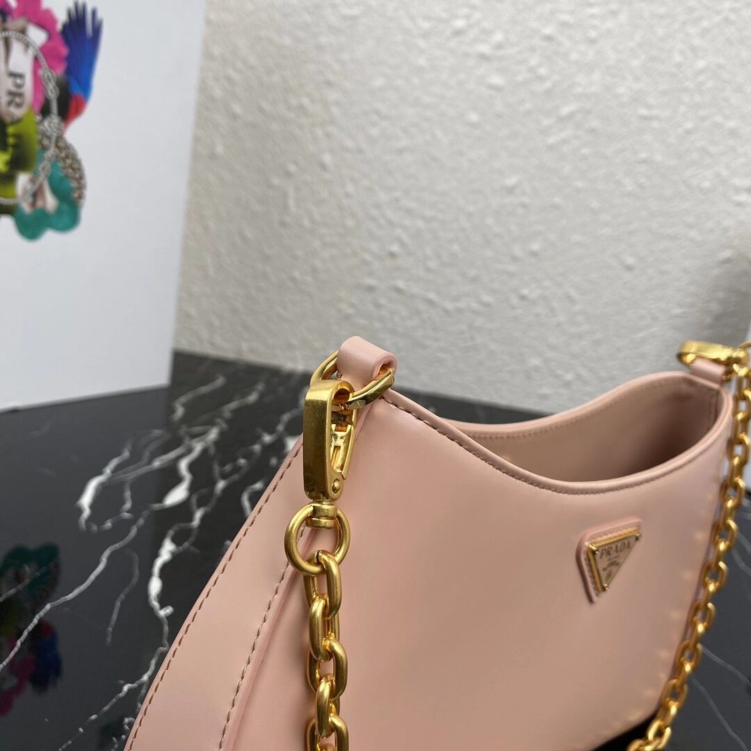 Prada Saffiano leather shoulder bag 2BC148 pink