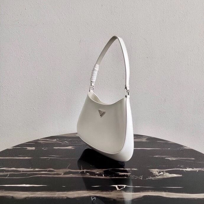 Prada Saffiano leather shoulder bag 2BC499 white