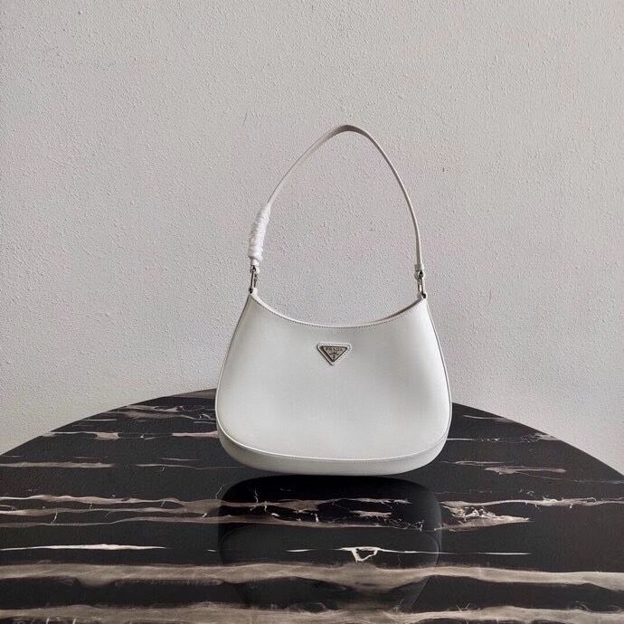 Prada Saffiano leather shoulder bag 2BC499 white