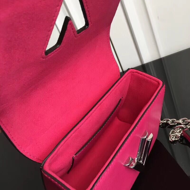 Louis vuitton original epi leather TWIST MM M66119 Rosa