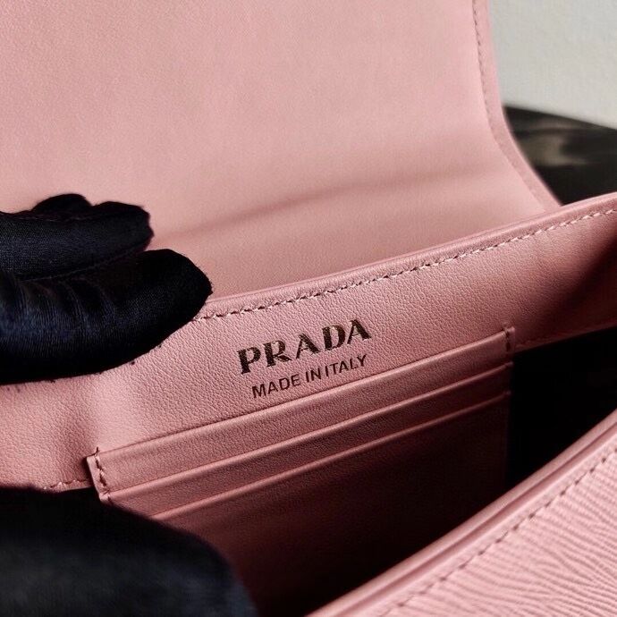 Prada Saffiano leather shoulder bag 2BD275 pink