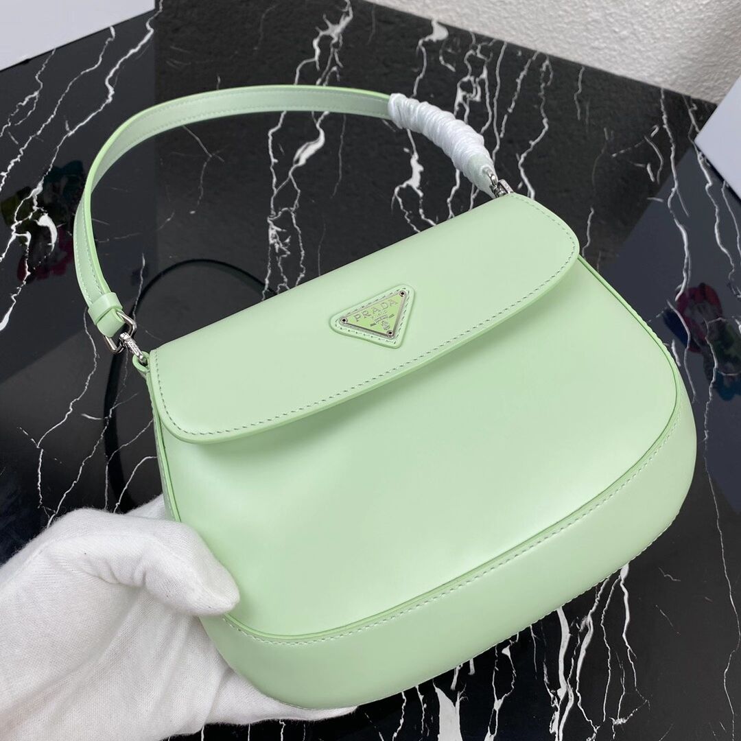 Prada Saffiano leather shoulder bag 2BD311 green