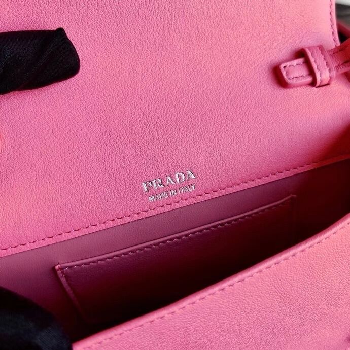 Prada Saffiano leather shoulder bag 2BP019 rose