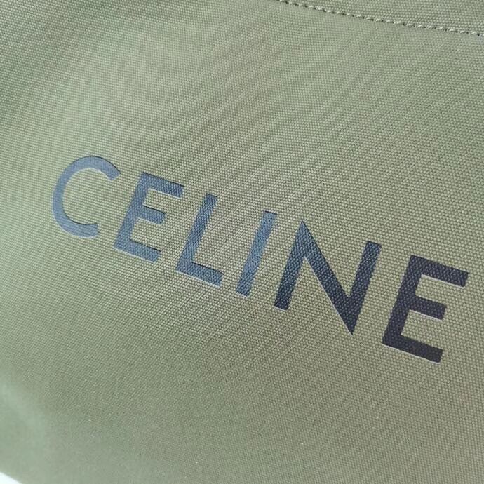 Celine Original Leather shopping Bag CL92172 blackish green