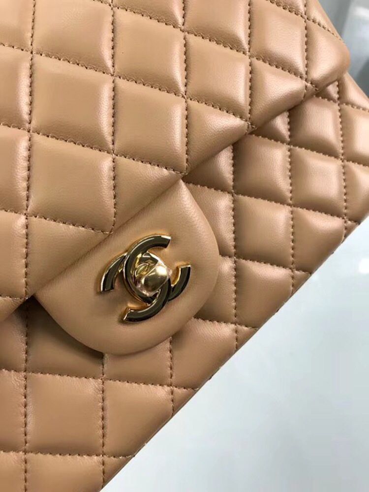 Chanel 2.55 Series Flap Bags Original  A1112 Apricot