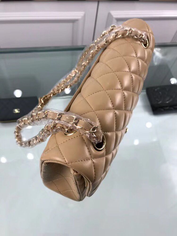 Chanel 2.55 Series Flap Bags Original  A1112 Apricot