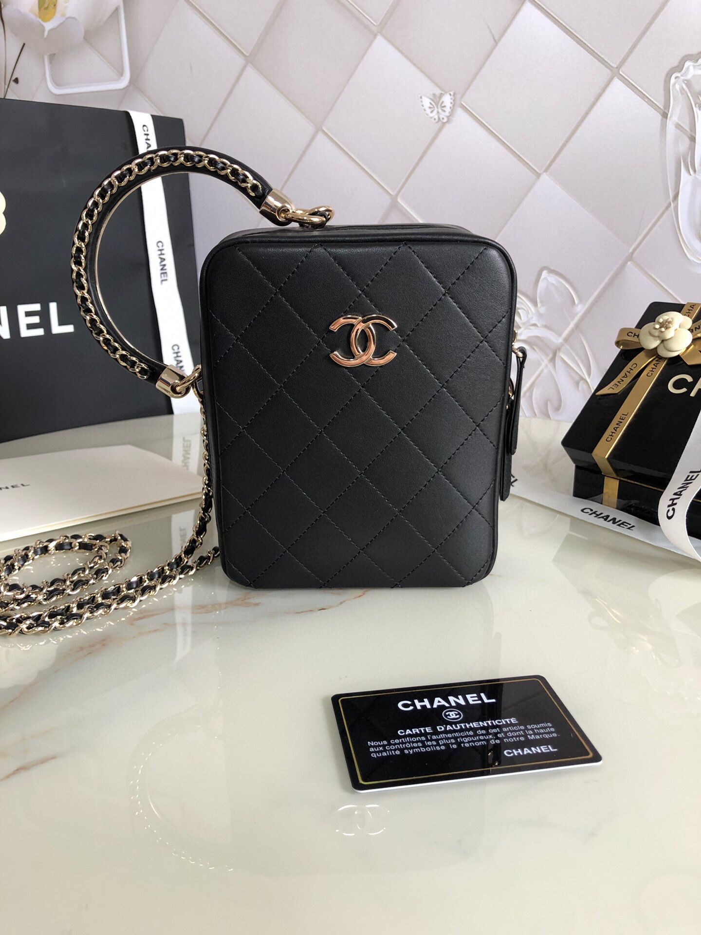 Chanel Original Lather bag 5999 black