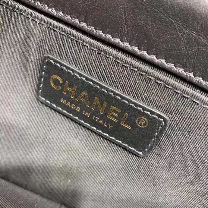 Chanel Original Soft Leather Bag & Gold-Tone Metal AS1430 Black