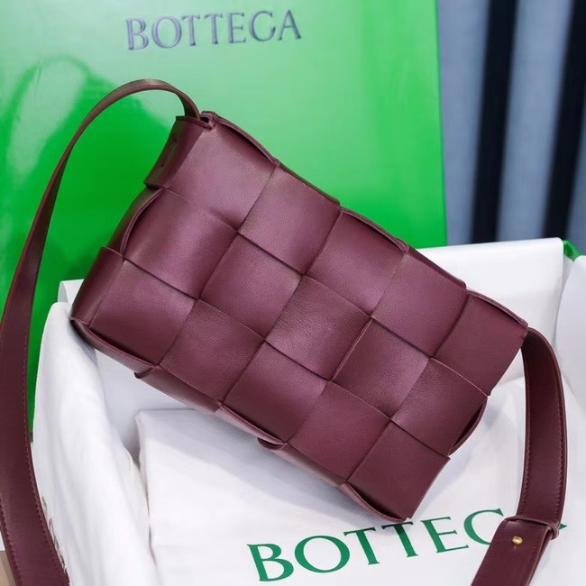 Bottega Veneta BORSA CASSETTE 578004 BORDEAUX