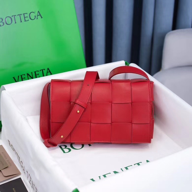 Bottega Veneta BORSA CASSETTE 578004 BRIGHT RED