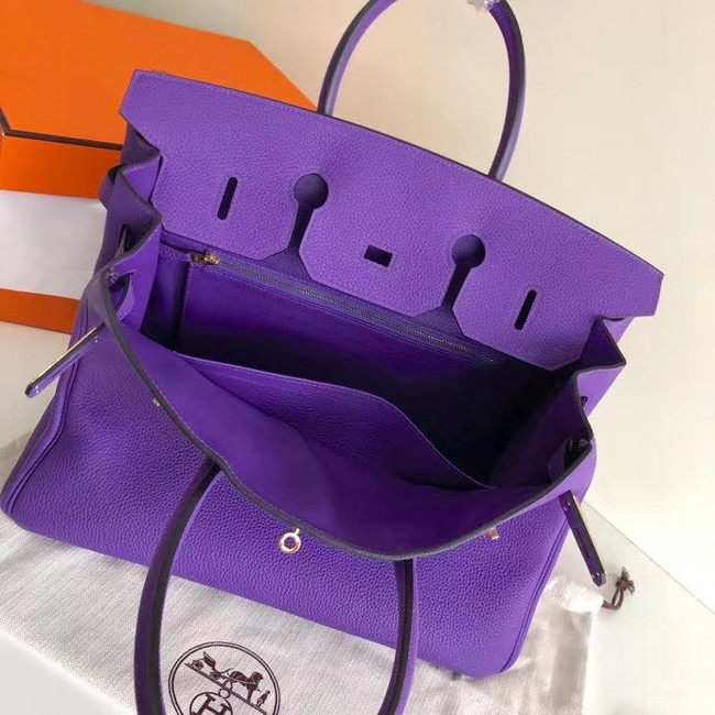 Hermes Birkin Bag Original Leather 17825 purple