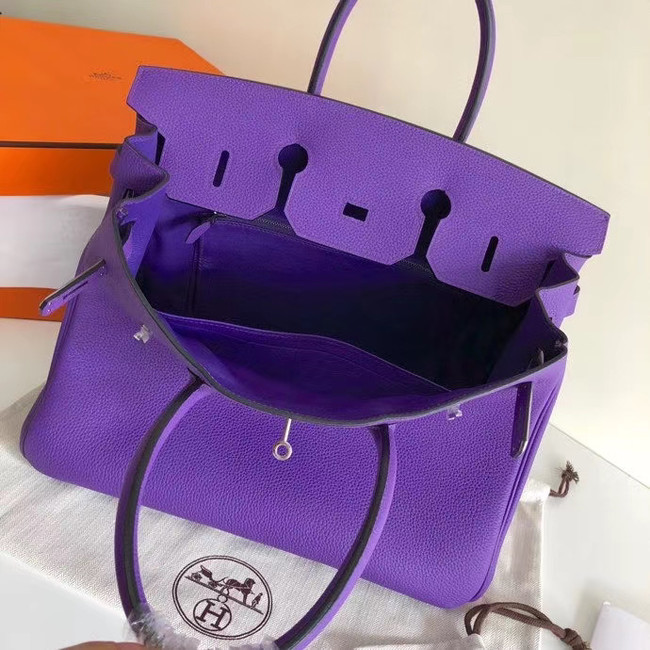 Hermes Birkin Bag Original Leather 35CM 17825 purple