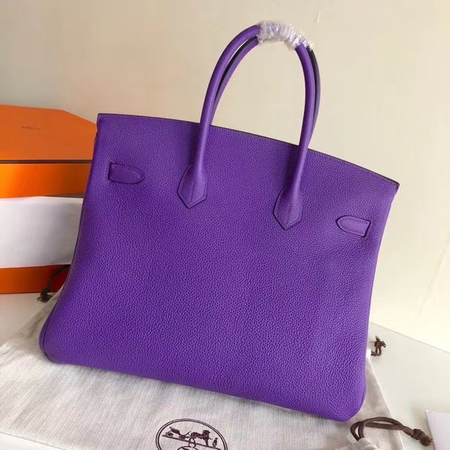 Hermes Birkin Bag Original Leather 35CM 17825 purple