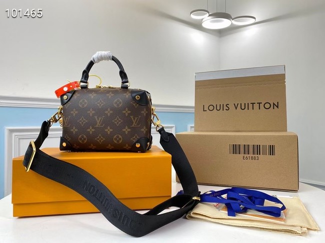 Louis vuitton original leather PETITE MALLE SOUPLE M45531 black