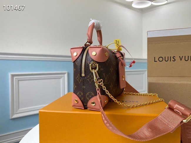 Louis vuitton original leather PETITE MALLE SOUPLE M45531 Peach