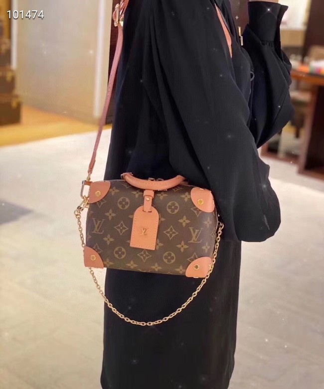 Louis vuitton original leather PETITE MALLE SOUPLE M45531 Peach