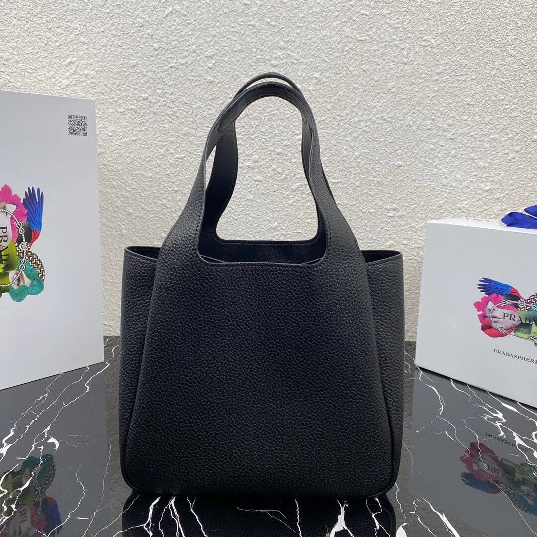 Prada Saffiano leather shoulder bag 5588 black