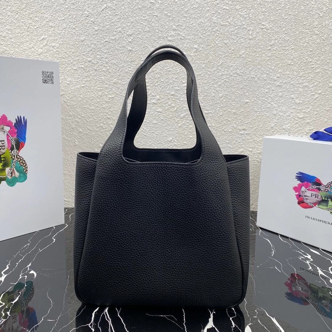 Prada Saffiano leather shoulder bag 5588 black