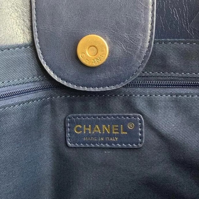 Chanel shopping bag A67001 Royal Blue