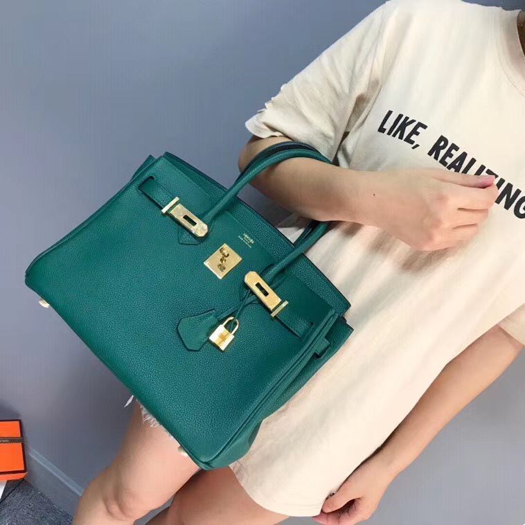 Hermes Birkin Bag Original Leather 35CM 17825 Green