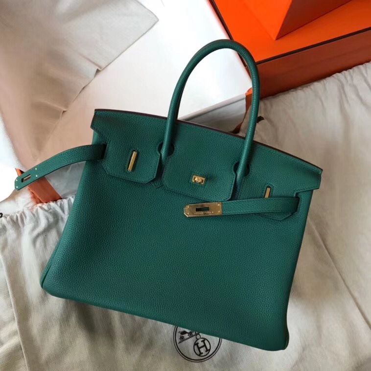 Hermes Birkin Bag Original Leather 35CM 17825 Green