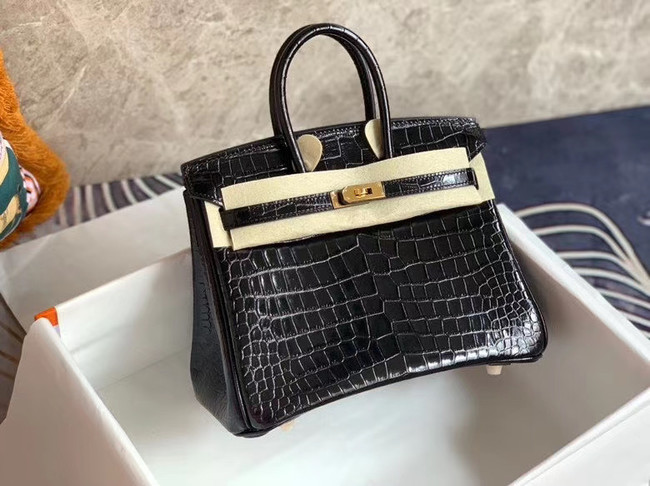 Hermes Birkin Bag Original Leather crocodile HBK35 black