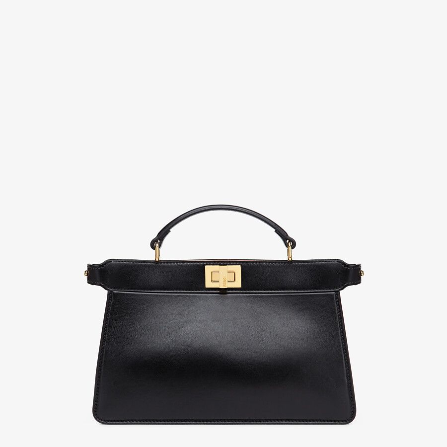 Fendi PEEKABOO ISEEU EAST-WEST Black leather bag 8BN323