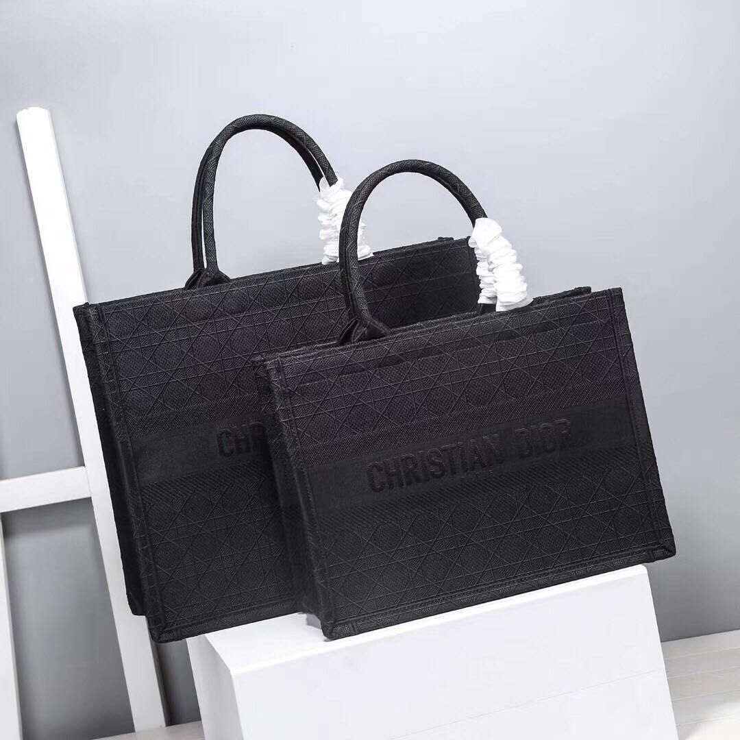 DIOR BOOK TOTE EMBROIDERED CANVAS BAG C1287-19