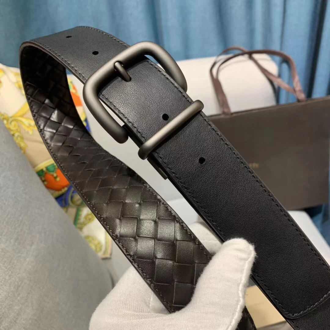 Bottega Veneta Intrecciato Nappa Belt 5566 brown