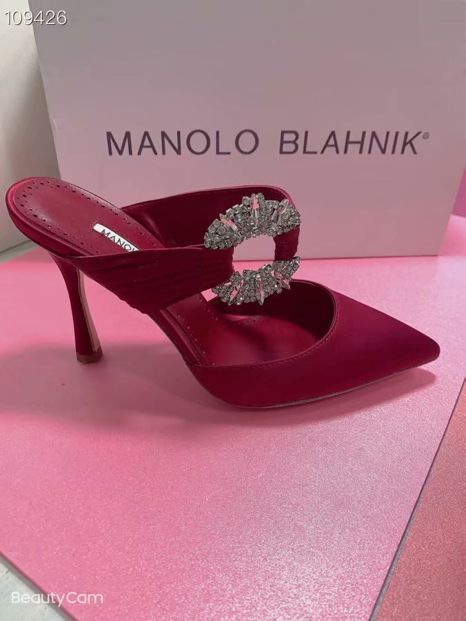 Manolo Blahnik Shoes MB160QG-1 Heel height 8CM