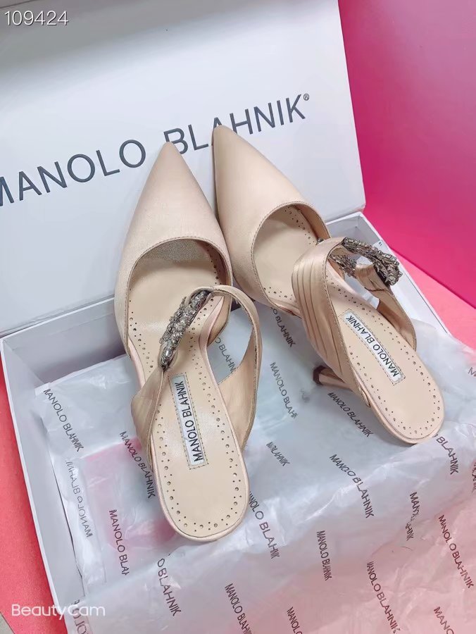 Manolo Blahnik Shoes MB160QG-3 Heel height 8CM