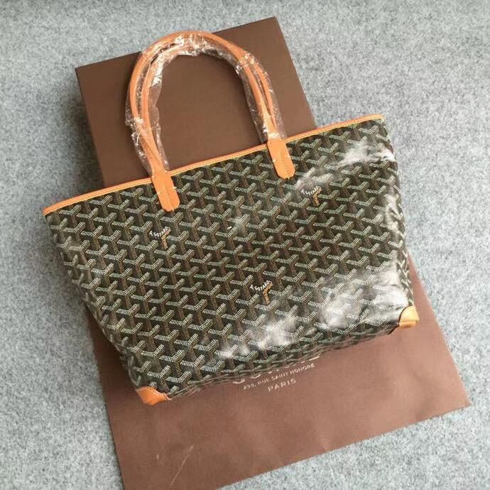 Goyard Calfskin Leather Tote Bag 6788 Brown