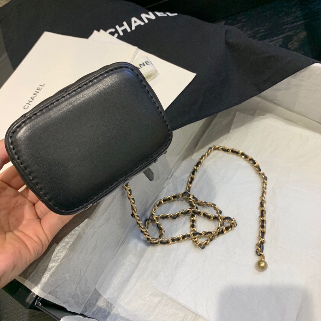 Chanel Original Small classic chain box handbag AP1447 black
