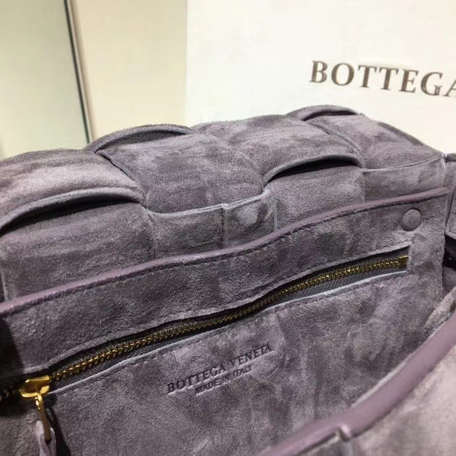 Bottega Veneta PADDED CASSETTE BAG suede 591970 grey