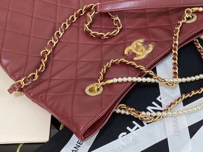 Chanel Original shopping bag AS2213 Burgundy