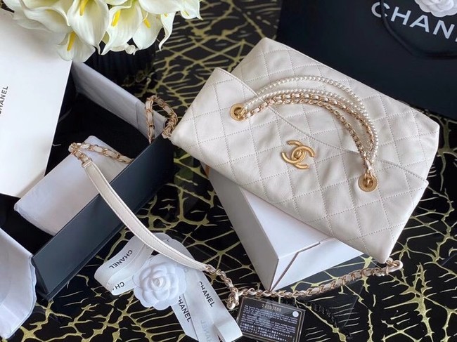 Chanel Original shopping bag AS2213 white