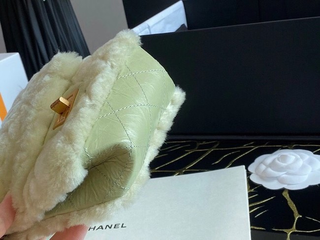 Chanel mini 2.55 handbag AS1961 Green