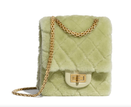 Chanel mini 2.55 handbag AS1961 Green
