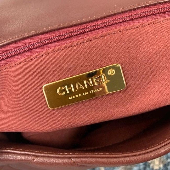 Chanel 19 flap bag AS1162 Burgundy