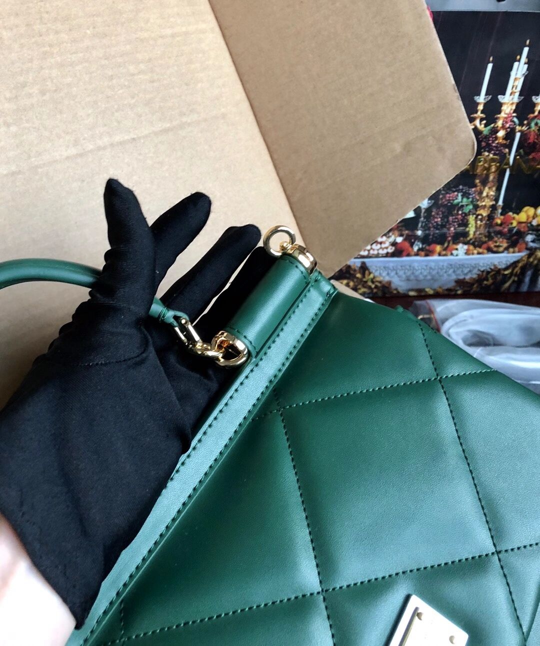 Dolce & Gabbana Origianl Leather 4198 green