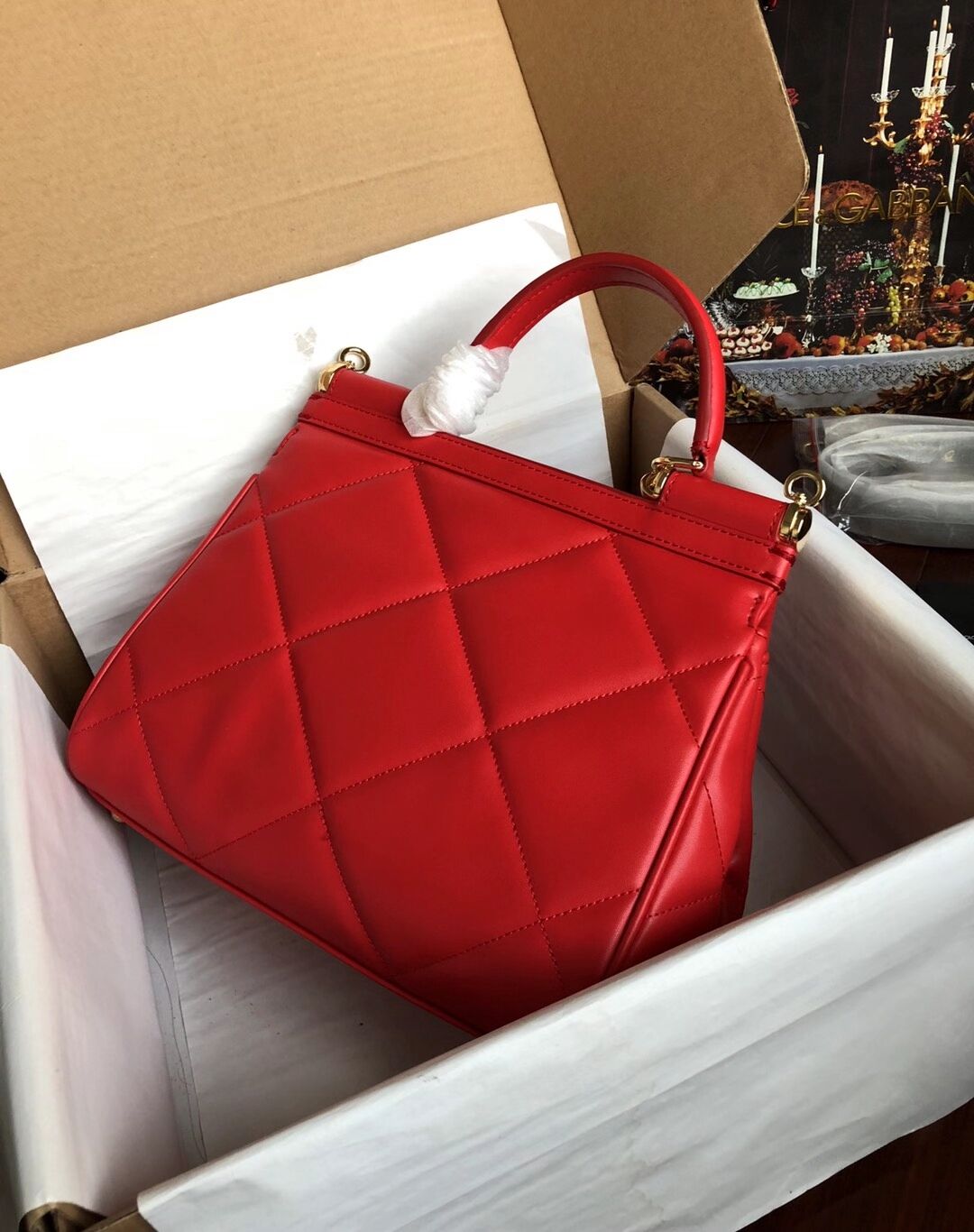 Dolce & Gabbana Origianl Leather 4198 red
