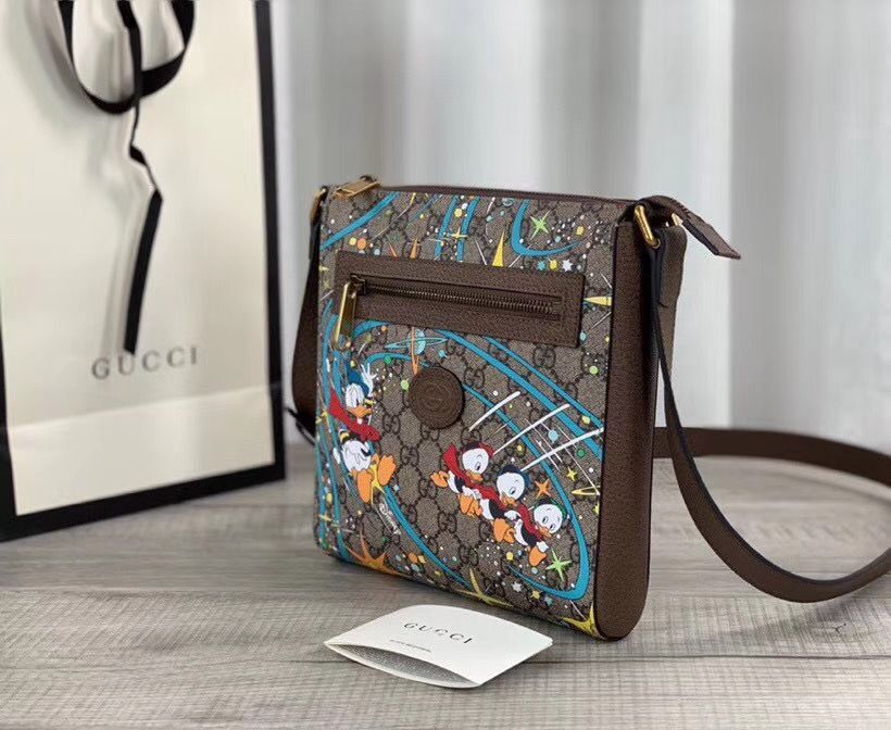 Gucci Donald Duck Series Original Leather Shoulder Bag 645054