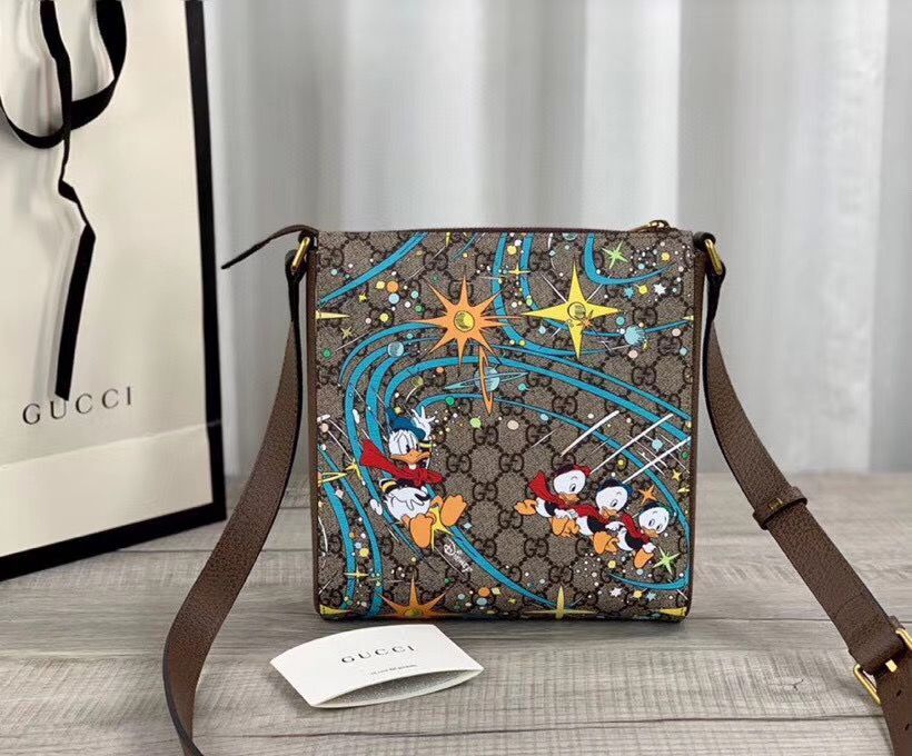 Gucci Donald Duck Series Original Leather Shoulder Bag 645054