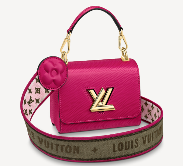 Louis vuitton original TWIST MM M57050 Agathe Rose Pink