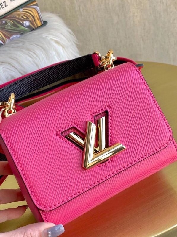 Louis vuitton original TWIST MM M57050 Agathe Rose Pink